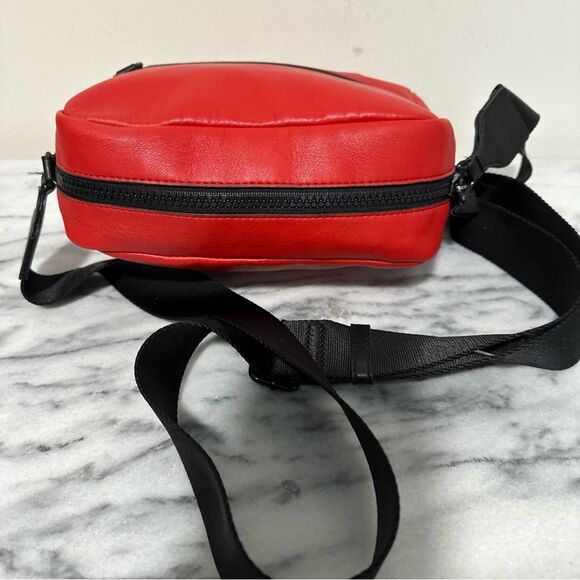 DKNY Red Belt Bag with Black Strap - Picture 6 of 15